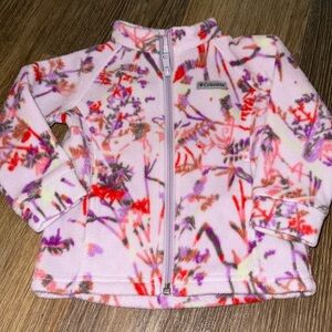Columbia 18-24m fleece zip up girls EUC